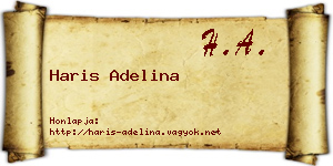 Haris Adelina névjegykártya